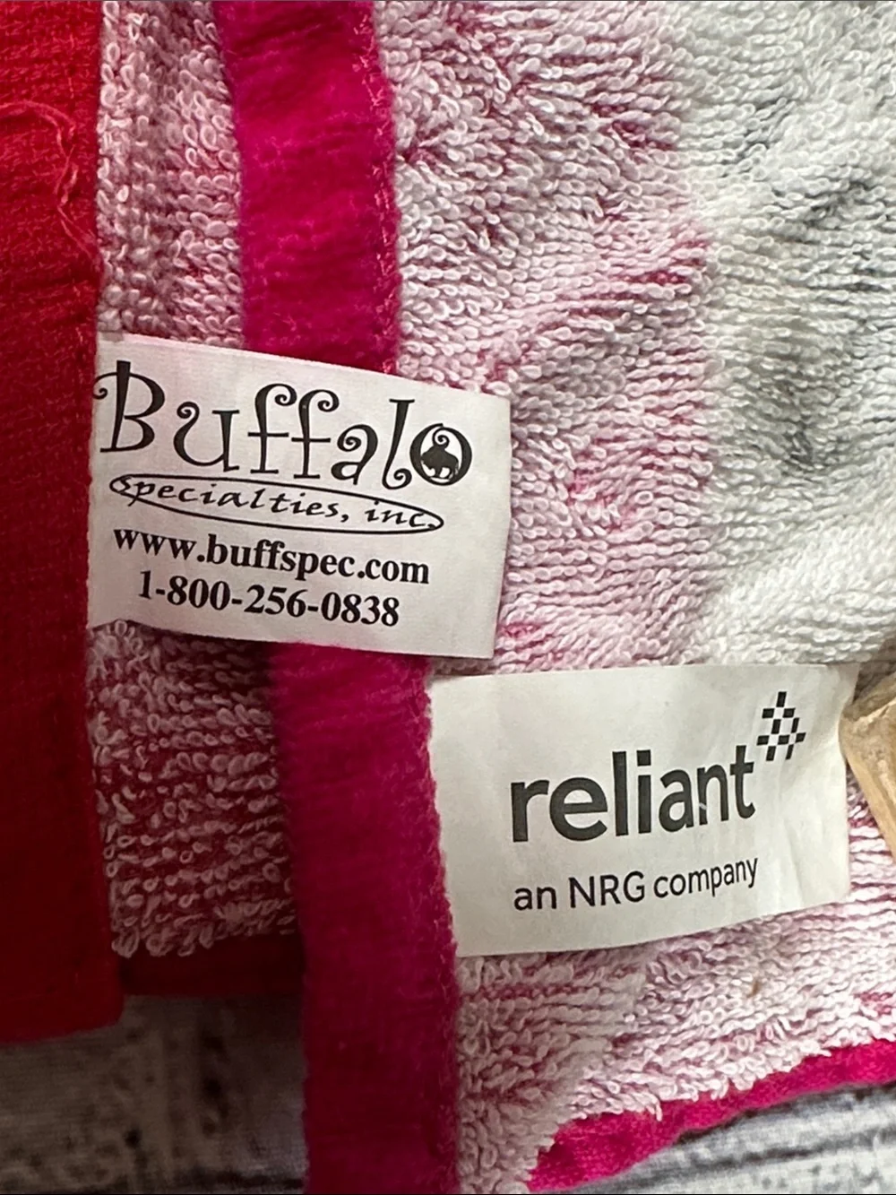 Houston Texans Official Power Rally Game Towel Lot of 3 Red Pink Reliant NRG NFL